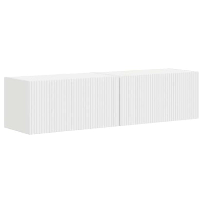 TV Veggskap 2 pcs Hvit 60 x 31 x 29,5 cm Konstruert tre