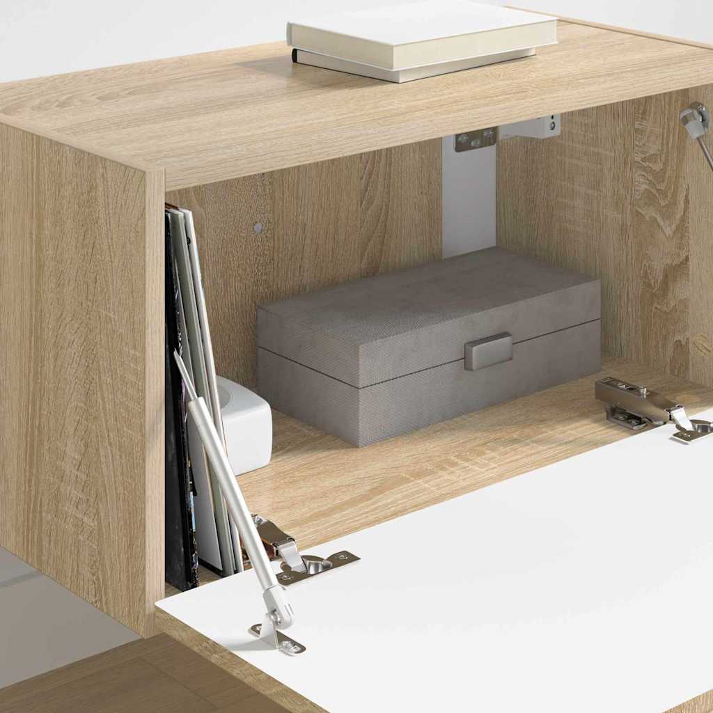 TV Veggskap Veggmontert Sonoma 60 x 31 x 29,5 cm Konstruert tre