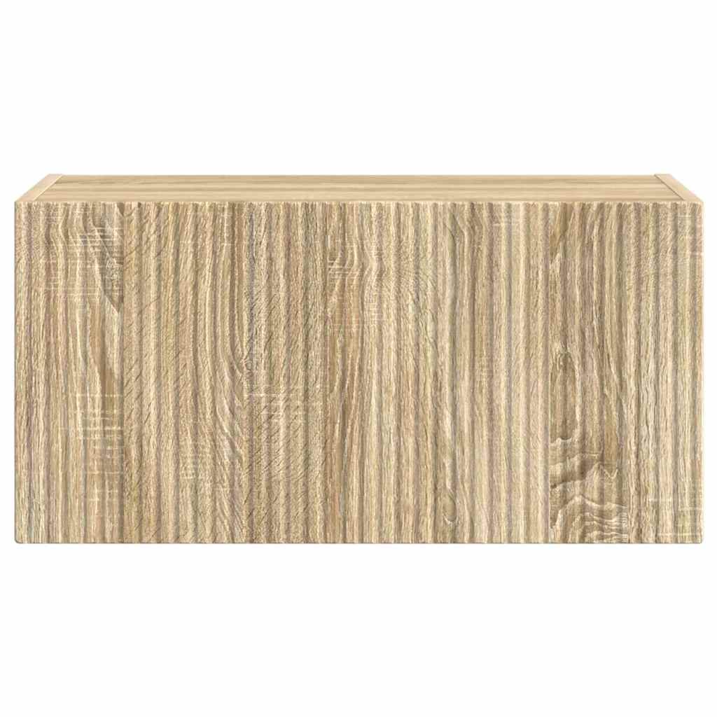 TV Veggskap Veggmontert Sonoma 60 x 31 x 29,5 cm Konstruert tre