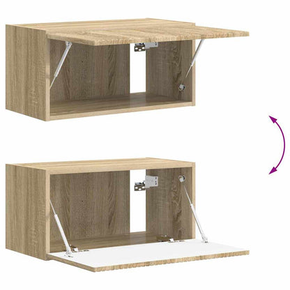 TV Veggskap Veggmontert Sonoma 60 x 31 x 29,5 cm Konstruert tre