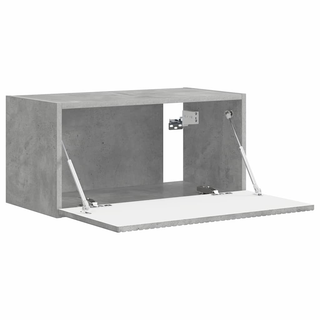 TV Veggskap Veggmontert Betong 60 x 31 x 29,5 cm Konstruert tre