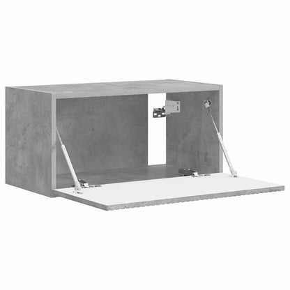 TV Veggskap Veggmontert Betong 60 x 31 x 29,5 cm Konstruert tre