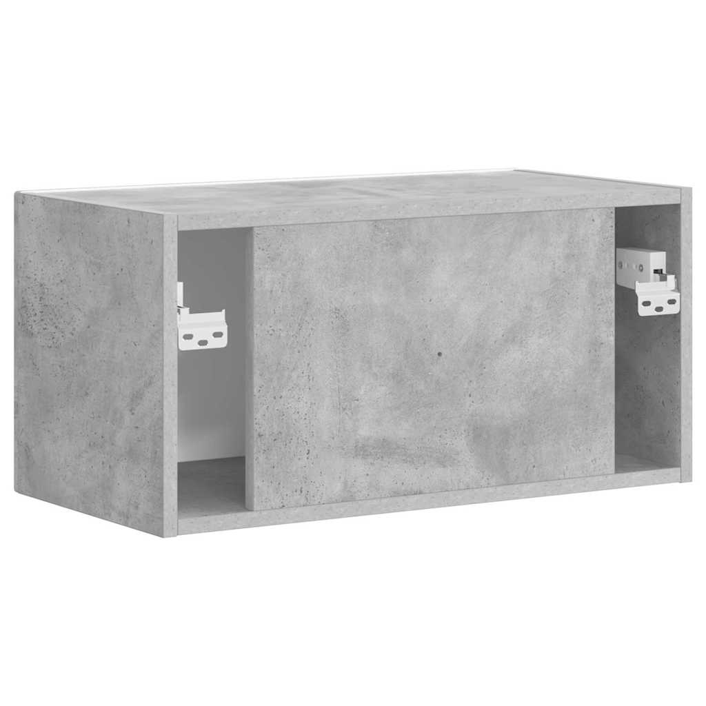 TV Veggskap Veggmontert Betong 60 x 31 x 29,5 cm Konstruert tre