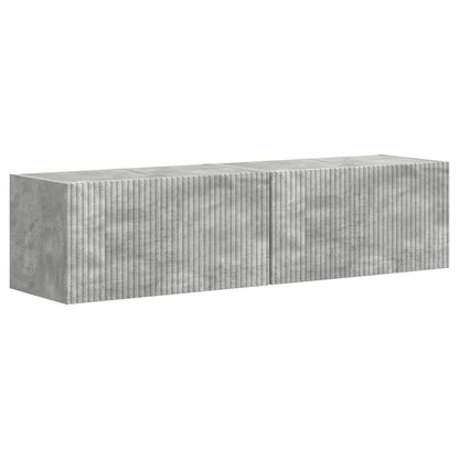 TV Veggskap 2 pcs Betong 60 x 31 x 29,5 cm Konstruert tre