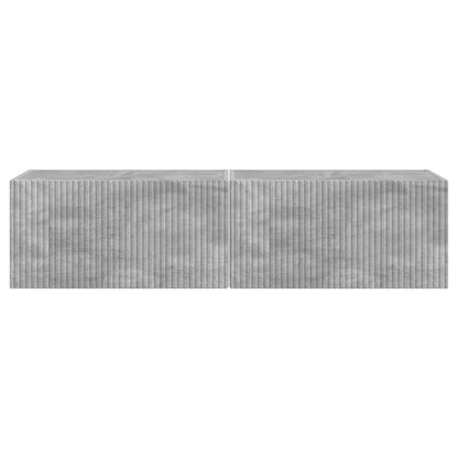 TV Veggskap 2 pcs Betong 60 x 31 x 29,5 cm Konstruert tre