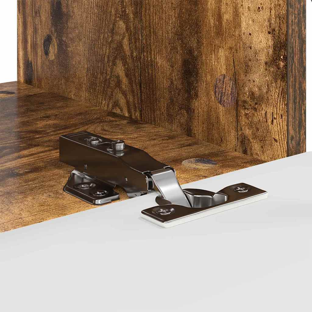 TV Veggskap 2 pcs Røkt eik 60 x 31 x 29,5 cm Konstruert tre