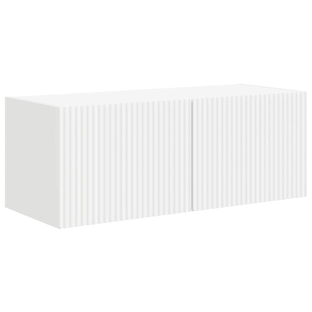 TV Veggskap Veggmontert Hvit 78,5 x 31 x 29,5 cm Konstruert tre