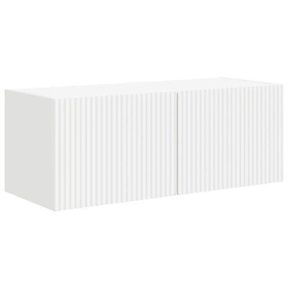 TV Veggskap Veggmontert Hvit 78,5 x 31 x 29,5 cm Konstruert tre