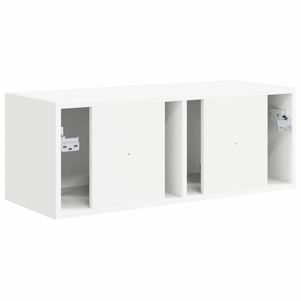 TV Veggskap Veggmontert Hvit 78,5 x 31 x 29,5 cm Konstruert tre