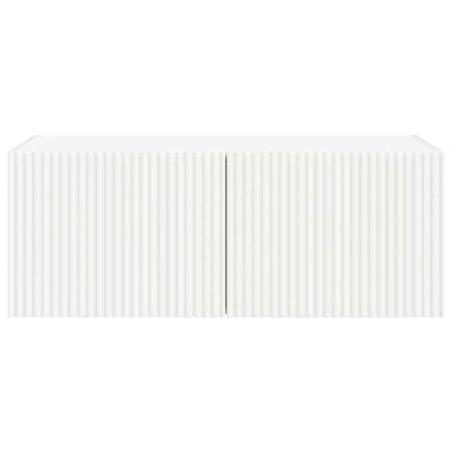 TV Veggskap Veggmontert Hvit 78,5 x 31 x 29,5 cm Konstruert tre