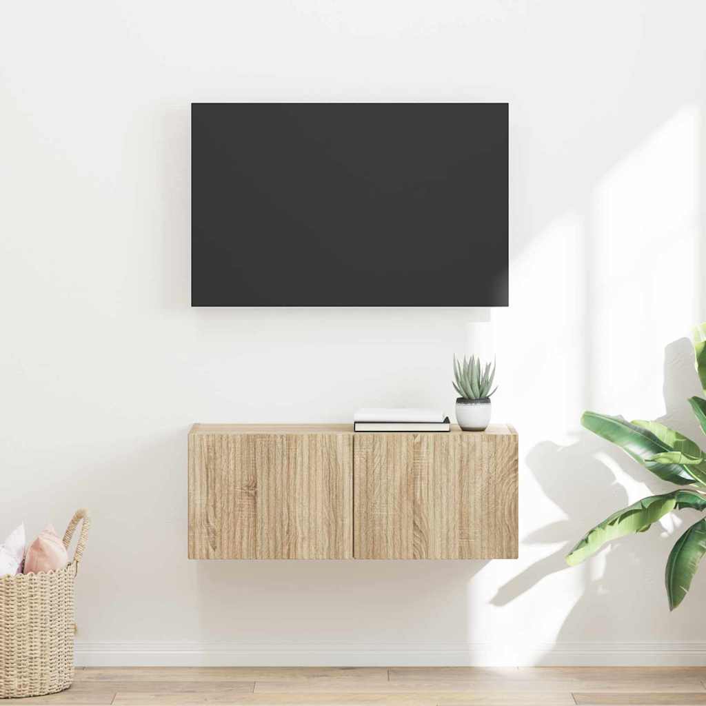 TV Veggskap Sonoma 78,5 x 31 x 29,5 cm Konstruert tre