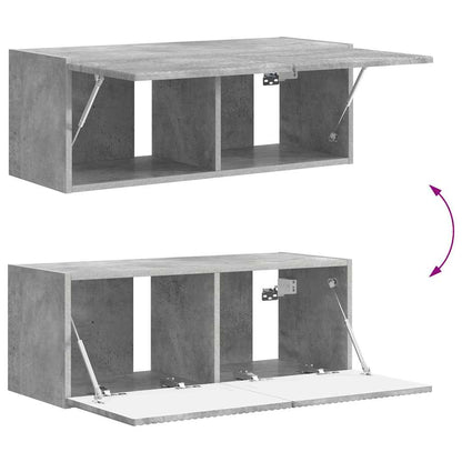 TV Veggskap Betong 78,5 x 31 x 29,5 cm Konstruert tre