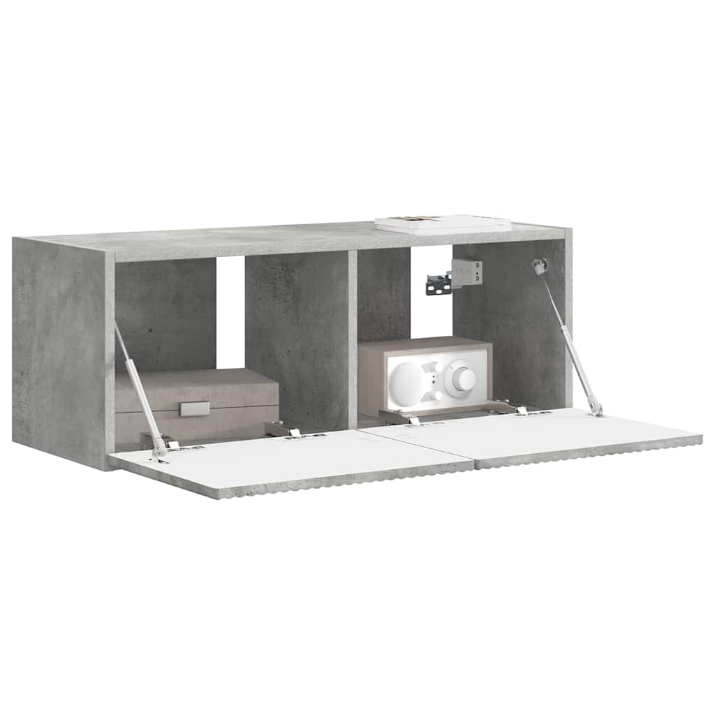 TV Veggskap Betong 78,5 x 31 x 29,5 cm Konstruert tre