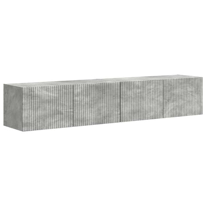 TV Veggskap 2 pcs Betong 78,5 x 31 x 29,5 cm Konstruert tre