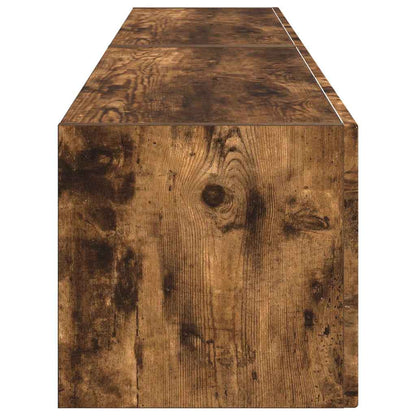 TV Veggskap 2 pcs Røkt eik 78,5 x 31 x 29,5 cm Konstruert tre