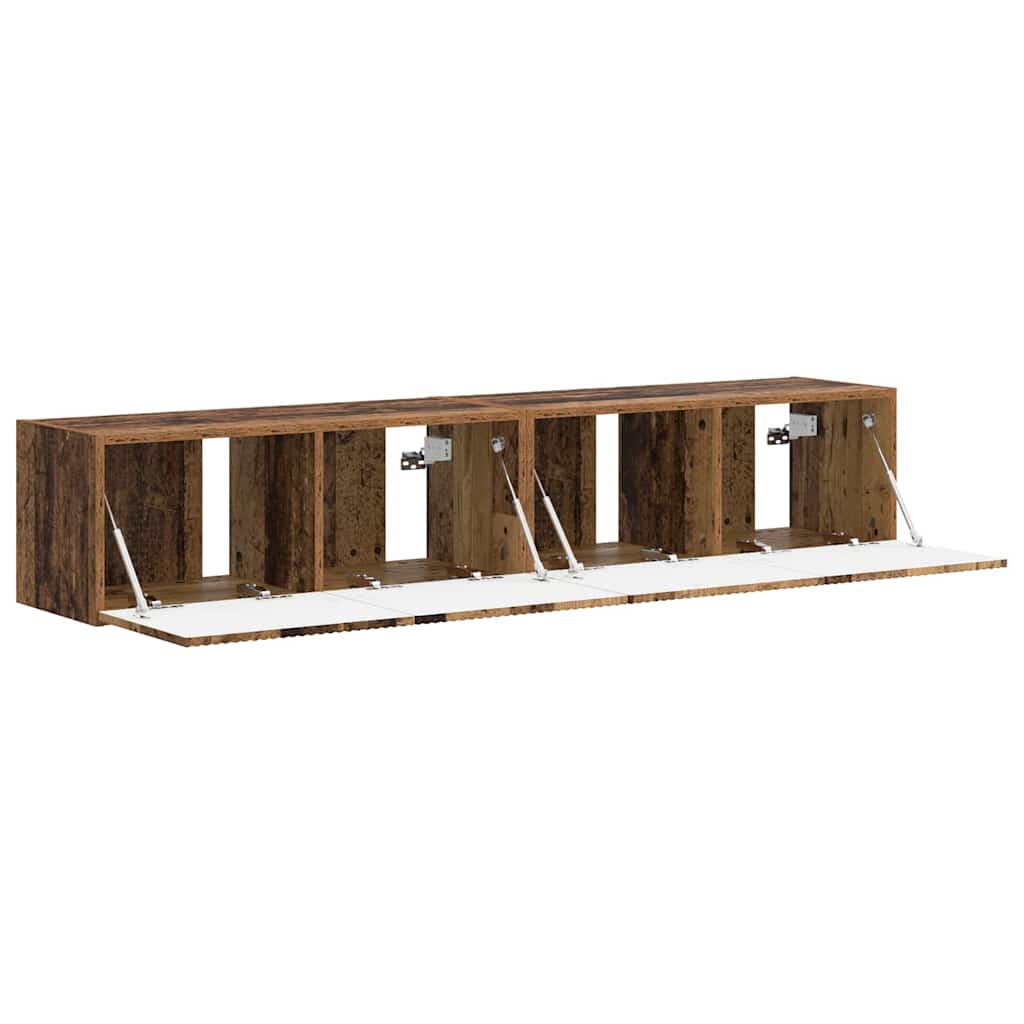 TV Veggskap 2 pcs Gamle tre 78,5 x 31 x 29,5 cm Konstruert tre