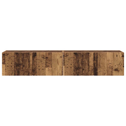 TV Veggskap 2 pcs Gamle tre 78,5 x 31 x 29,5 cm Konstruert tre