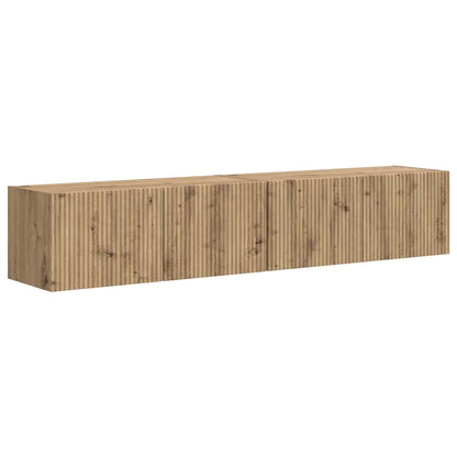 TV Veggskap 2 pcs Kunstnerisk Eik 78,5 x 31 x 29,5 cm