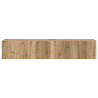 TV Veggskap 2 pcs Kunstnerisk Eik 78,5 x 31 x 29,5 cm