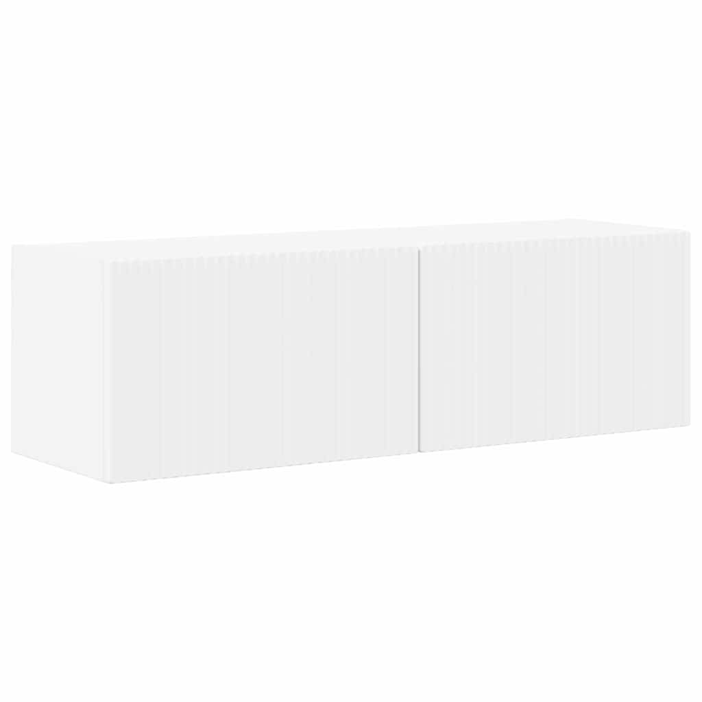 TV Veggskap Veggmontert Hvit 98 x 31 x 29,5 cm Konstruert tre