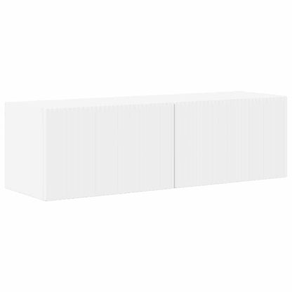 TV Veggskap Veggmontert Hvit 98 x 31 x 29,5 cm Konstruert tre