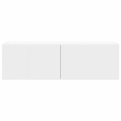 TV Veggskap Veggmontert Hvit 98 x 31 x 29,5 cm Konstruert tre