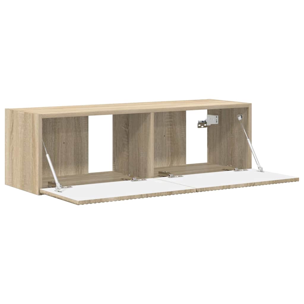 TV Veggskap Veggmontert Sonoma 98 x 31 x 29,5 cm Konstruert tre