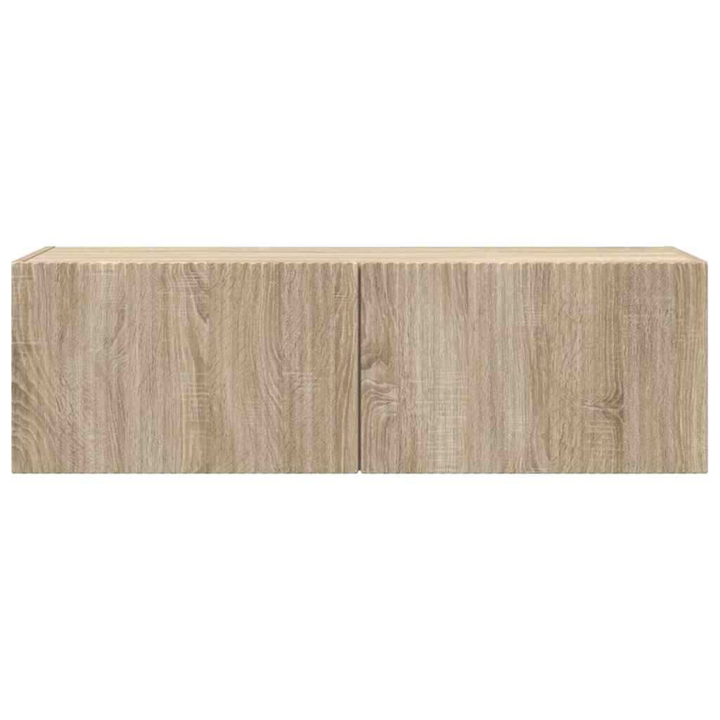 TV Veggskap Veggmontert Sonoma 98 x 31 x 29,5 cm Konstruert tre