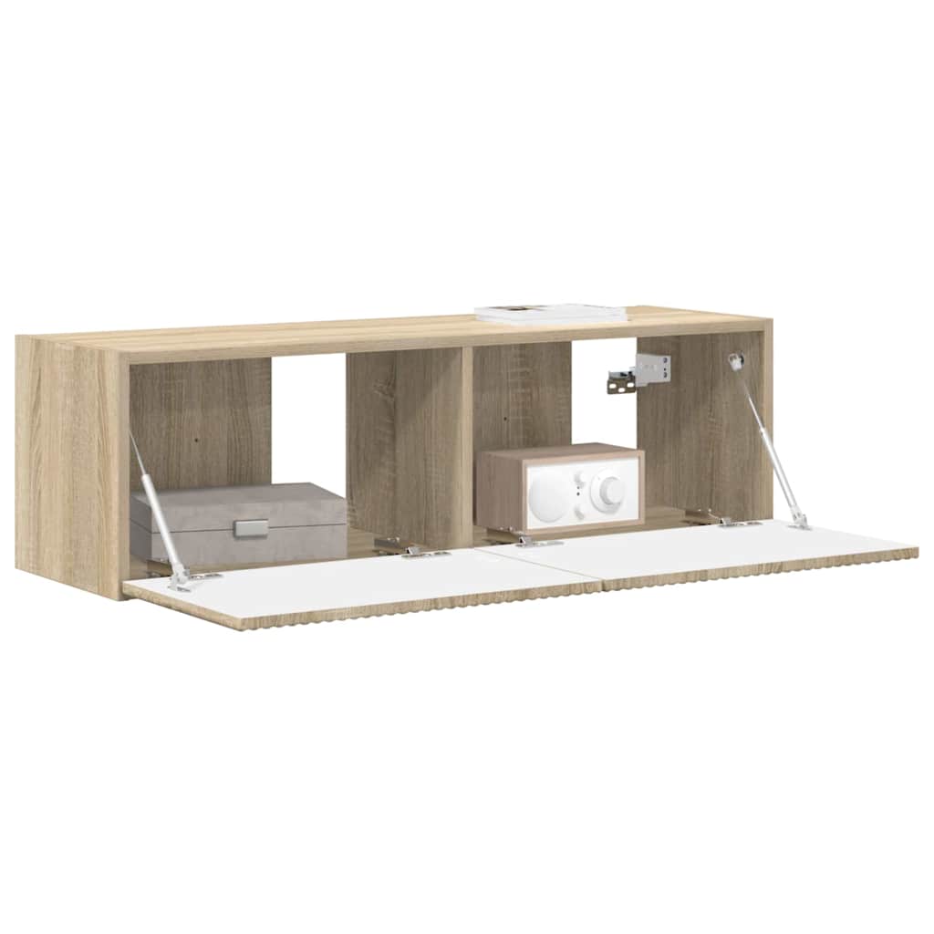 TV Veggskap Veggmontert Sonoma 98 x 31 x 29,5 cm Konstruert tre