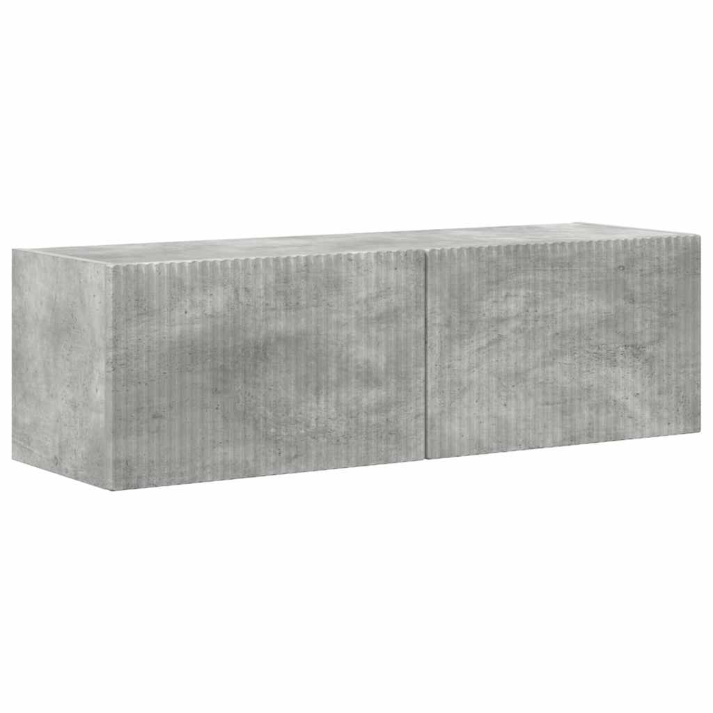 TV Veggskap 2 pcs Betong 98 x 31 x 29,5 cm Konstruert tre