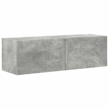 TV Veggskap 2 pcs Betong 98 x 31 x 29,5 cm Konstruert tre