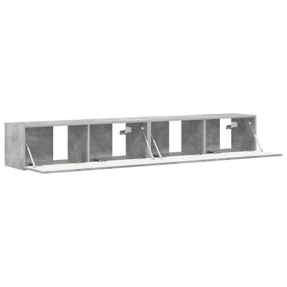 TV Veggskap 2 pcs Betong 98 x 31 x 29,5 cm Konstruert tre