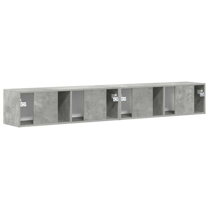 TV Veggskap 2 pcs Betong 98 x 31 x 29,5 cm Konstruert tre