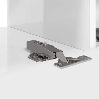 TV Veggskap 2 pcs Glanset Hvit 98 x 31 x 29,5 cm Konstruert tre