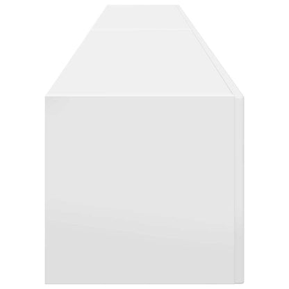 TV Veggskap 2 pcs Glanset Hvit 98 x 31 x 29,5 cm Konstruert tre