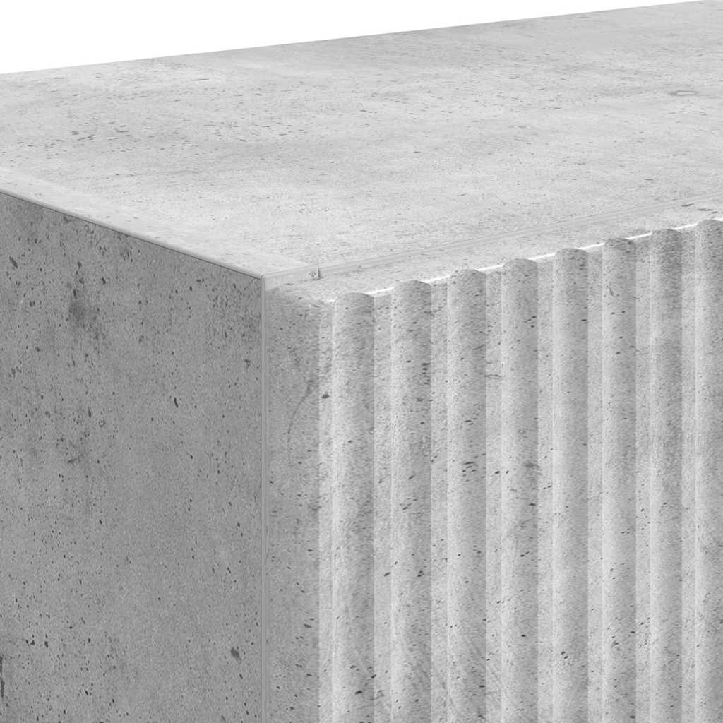 TV Veggskap 2 pcs Betonggrå 59,5 x 31 x 40 cm Konstruert tre