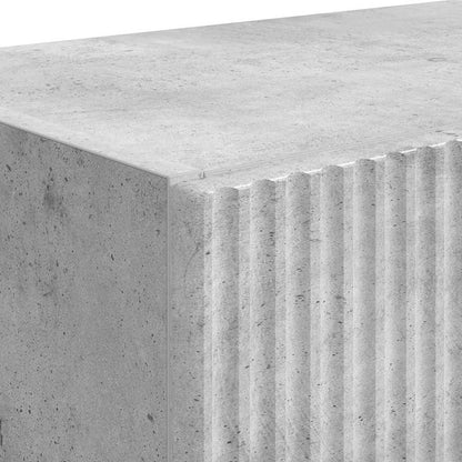 TV Veggskap 2 pcs Betonggrå 59,5 x 31 x 40 cm Konstruert tre