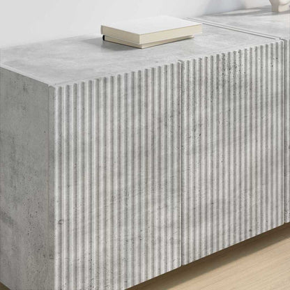 TV Veggskap 2 pcs Betonggrå 59,5 x 31 x 40 cm Konstruert tre