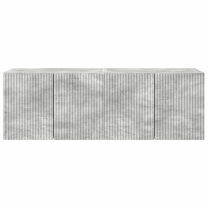 TV Veggskap 2 pcs Betonggrå 59,5 x 31 x 40 cm Konstruert tre