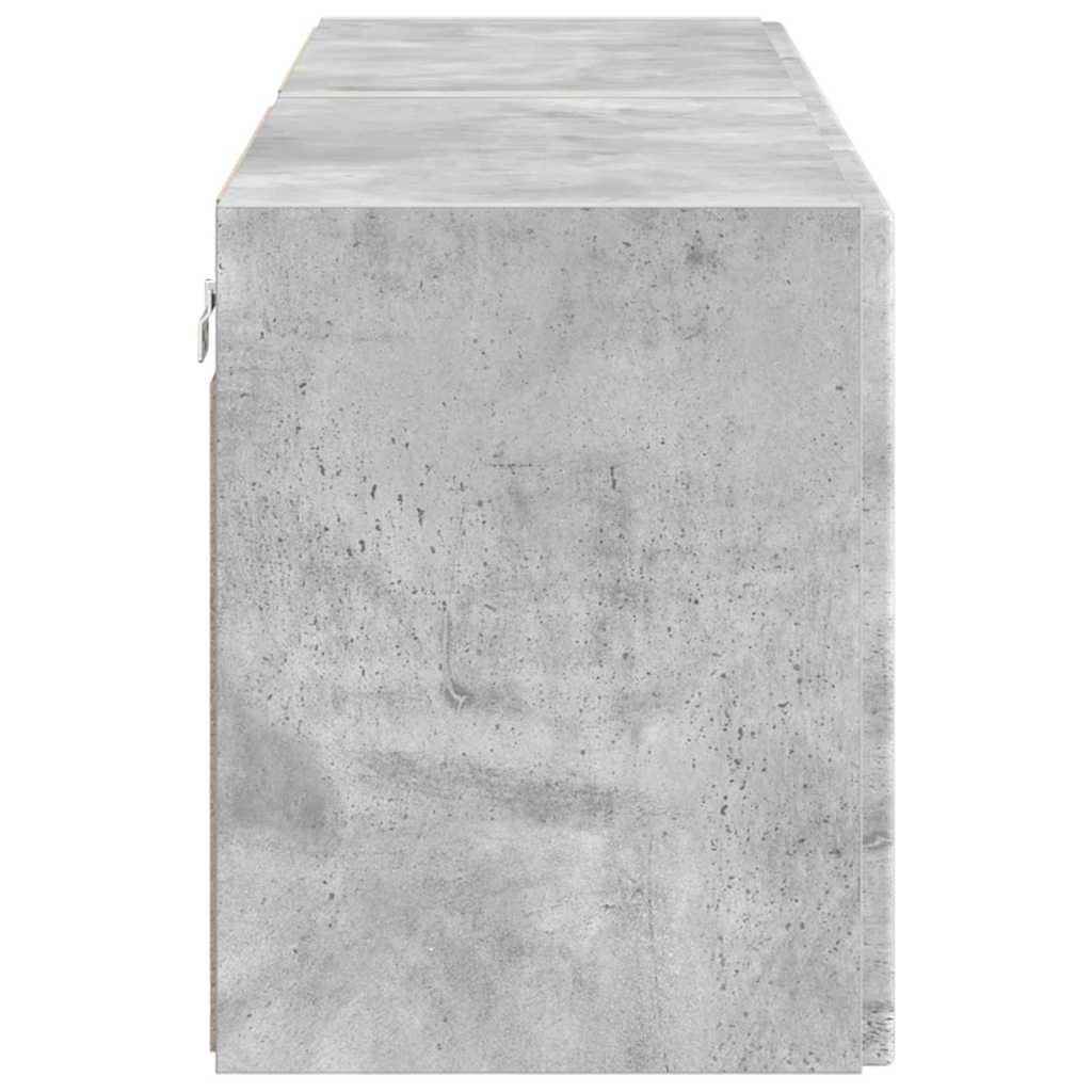 TV Veggskap 2 pcs Betonggrå 59,5 x 31 x 40 cm Konstruert tre