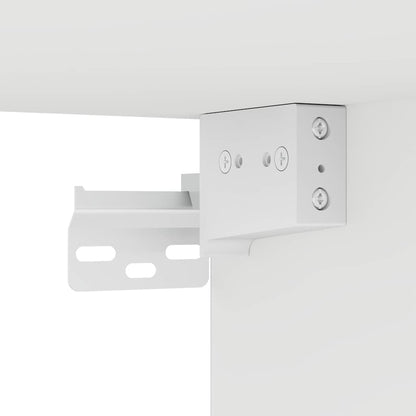 TV Veggskap Veggmontert Hvit 59,5 x 31 x 80 cm Konstruert tre