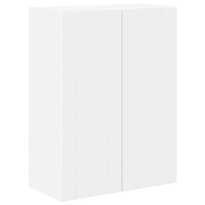 TV Veggskap Veggmontert Hvit 59,5 x 31 x 80 cm Konstruert tre