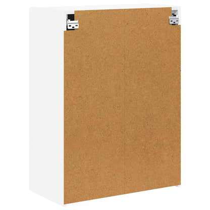 TV Veggskap Veggmontert Hvit 59,5 x 31 x 80 cm Konstruert tre