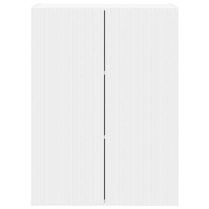 TV Veggskap Veggmontert Hvit 59,5 x 31 x 80 cm Konstruert tre