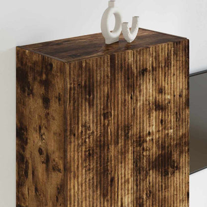 TV Veggskap Røkt eik 59,5 x 31 x 80 cm Konstruert tre