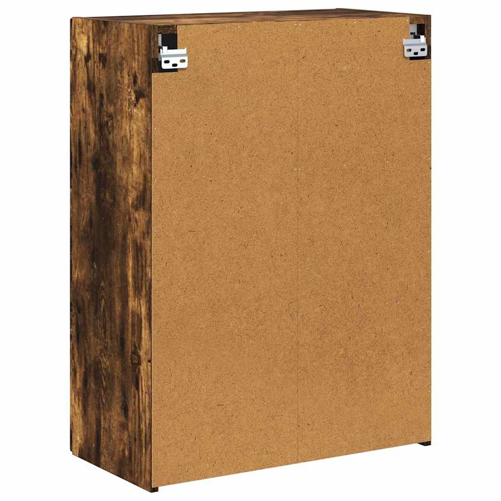 TV Veggskap Røkt eik 59,5 x 31 x 80 cm Konstruert tre