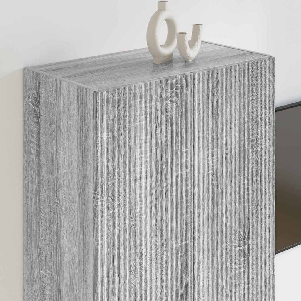 TV Veggskap Grå Sonoma 59,5 x 31 x 80 cm Konstruert tre
