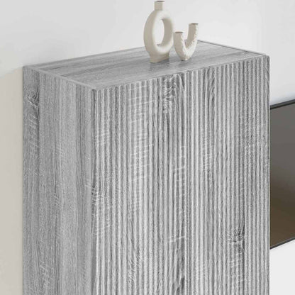 TV Veggskap Grå Sonoma 59,5 x 31 x 80 cm Konstruert tre