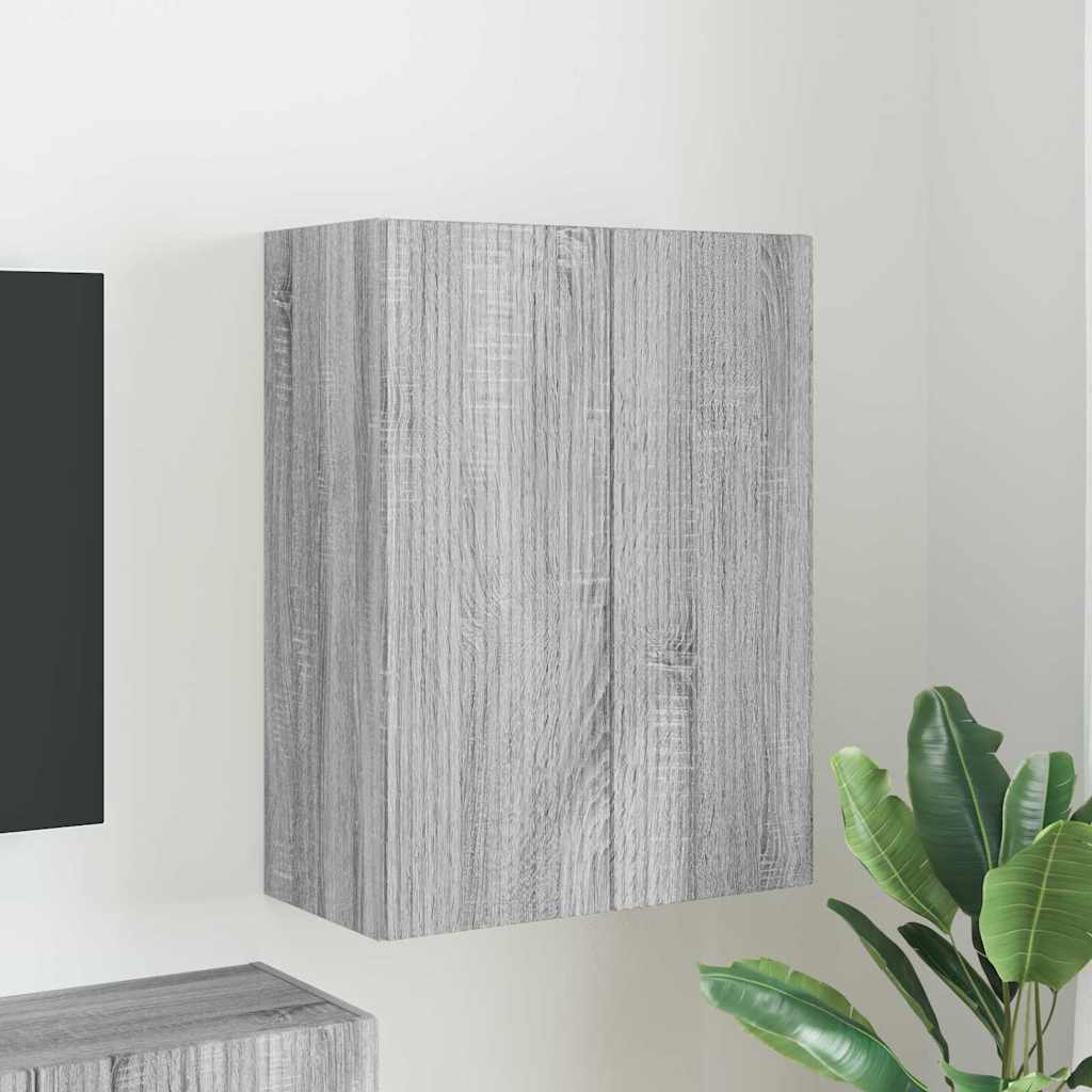 TV Veggskap Grå Sonoma 59,5 x 31 x 80 cm Konstruert tre