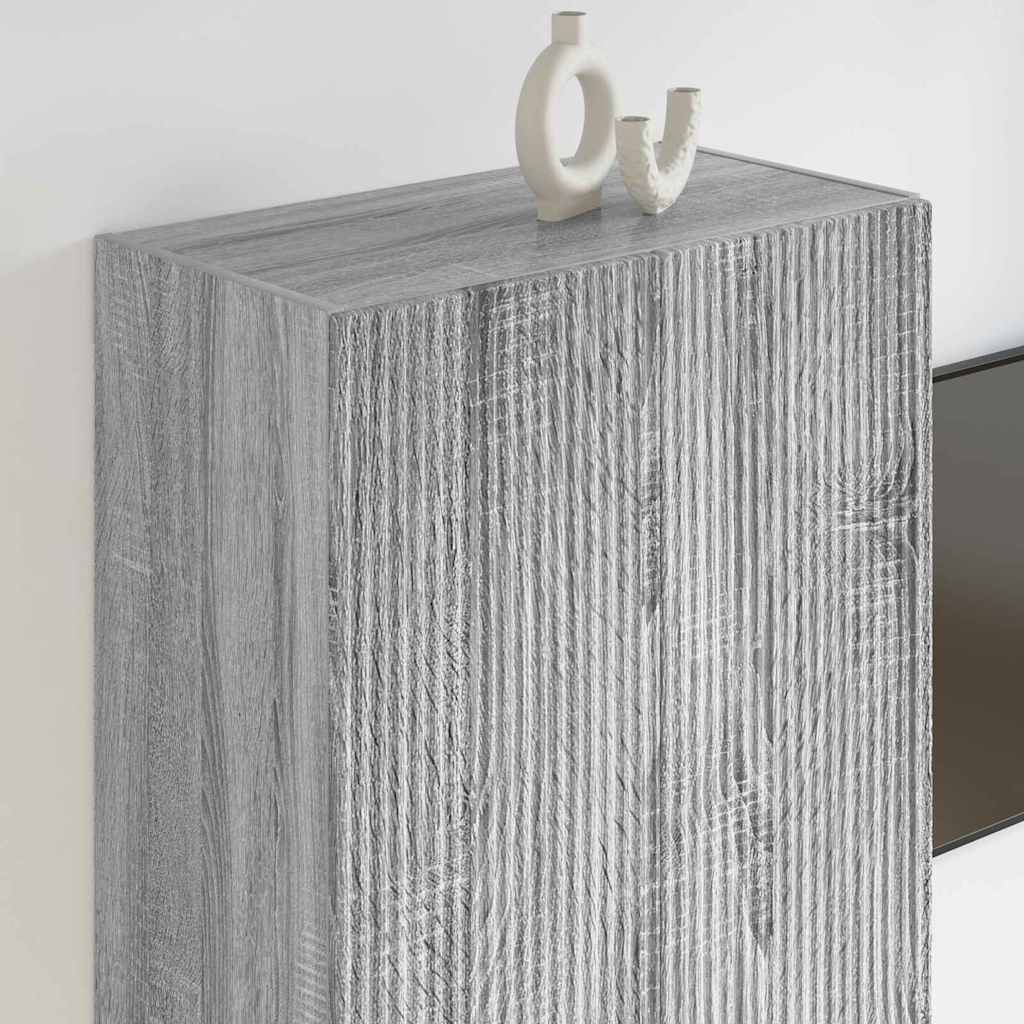 TV Veggskap Grå Sonoma 59,5 x 31 x 100 cm Konstruert tre